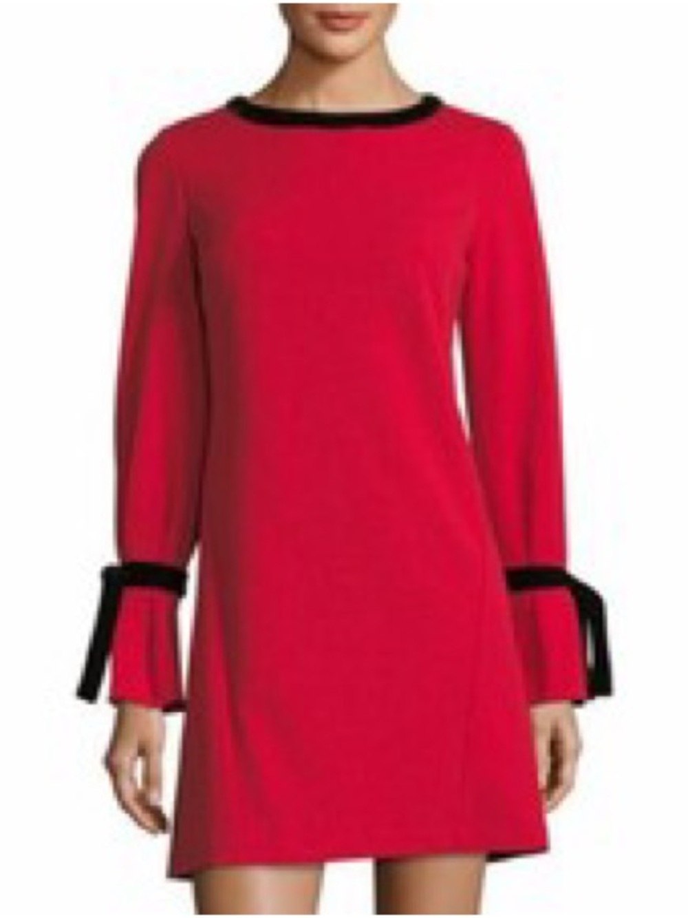 Donna Morgan Easy Ruffle Sleeve Tie Dress